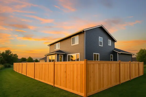 a house featuring a wooden fence from the outside view from Dallas Fence Company in Dallas, TX - wood fence repair a house featuring a wooden fence from the outside view from Dallas Fence Company in Dallas, TX - wood fence repair